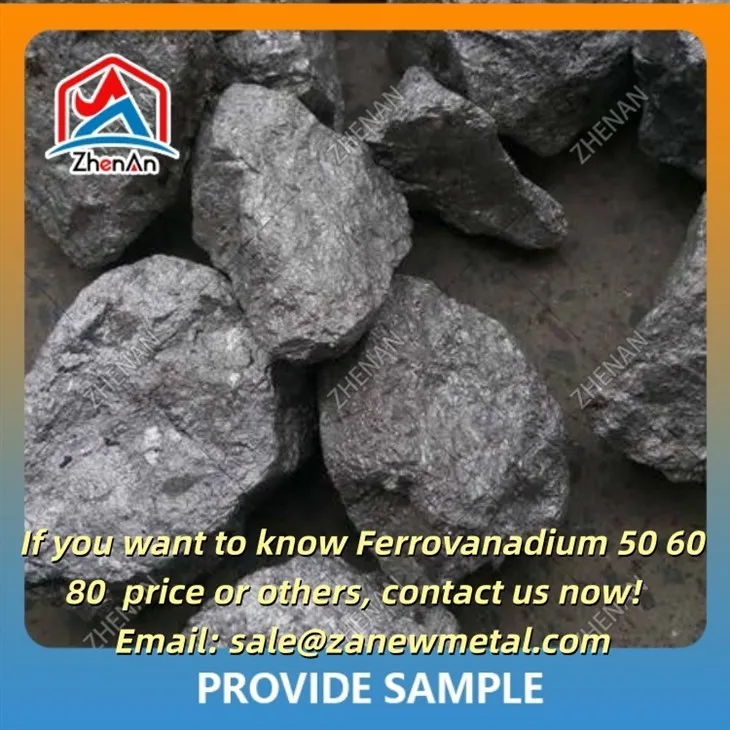 10-50 mm 80% minimaal ferro-vanadium