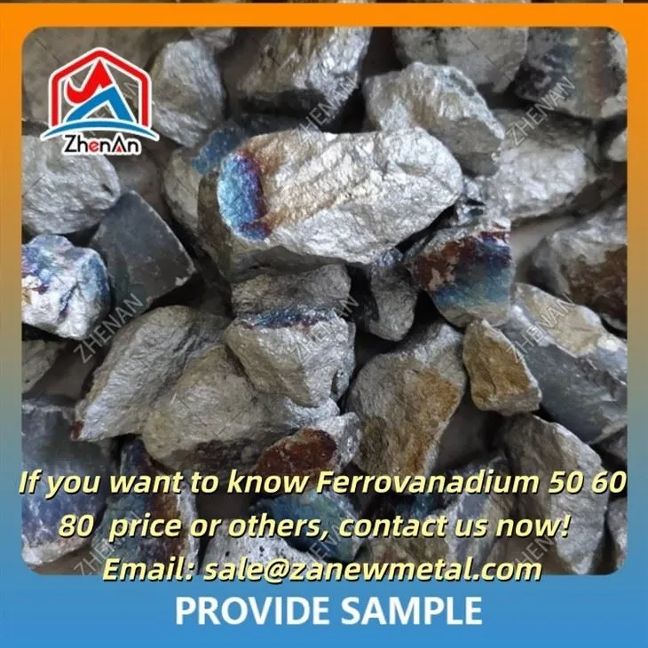 Hoge-zuiverheid 60% ferro-vanadiumklonten
